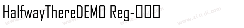 HalfwayThereDEMO Reg字体转换